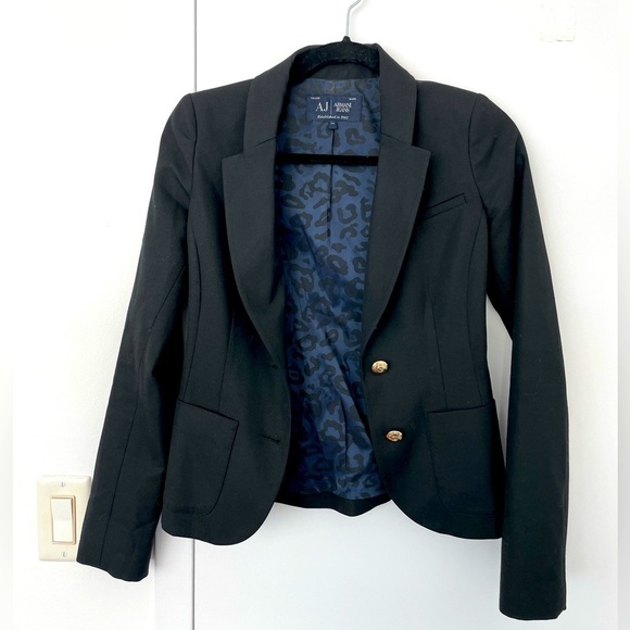 Armani jeans classic black blazer jacket - Picture 1 of 5